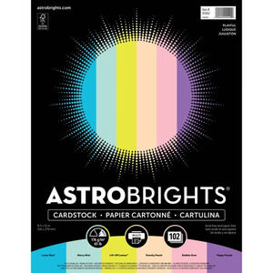 Astrobrights Colored Paper, 8.5" x 11", 24 lb./89 Gsm, Playful Assortment